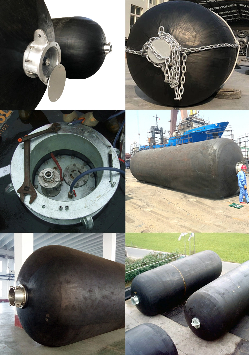 High Quality US Navy Hydro Pneumatic Fenders for Submarine